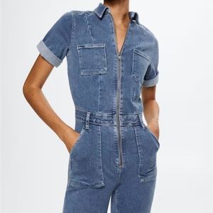 Brand new with tags Stretchy Denim jumpsuit / overalls